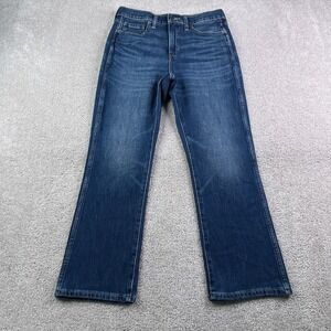 Banana Republic Jeans Womens 28 Blue High Rise Crop Bootcut Stretch Denim